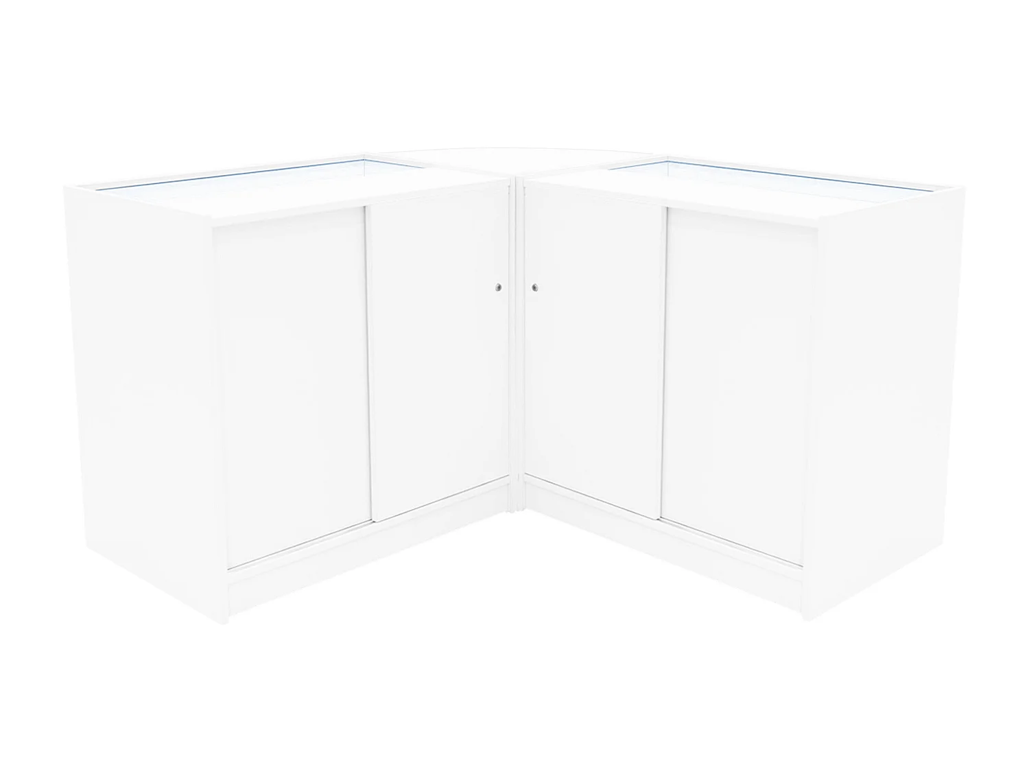 Set Banconi Andromeda LED LM60 + 2 C900 – Vetro, Chiavi, Bianco