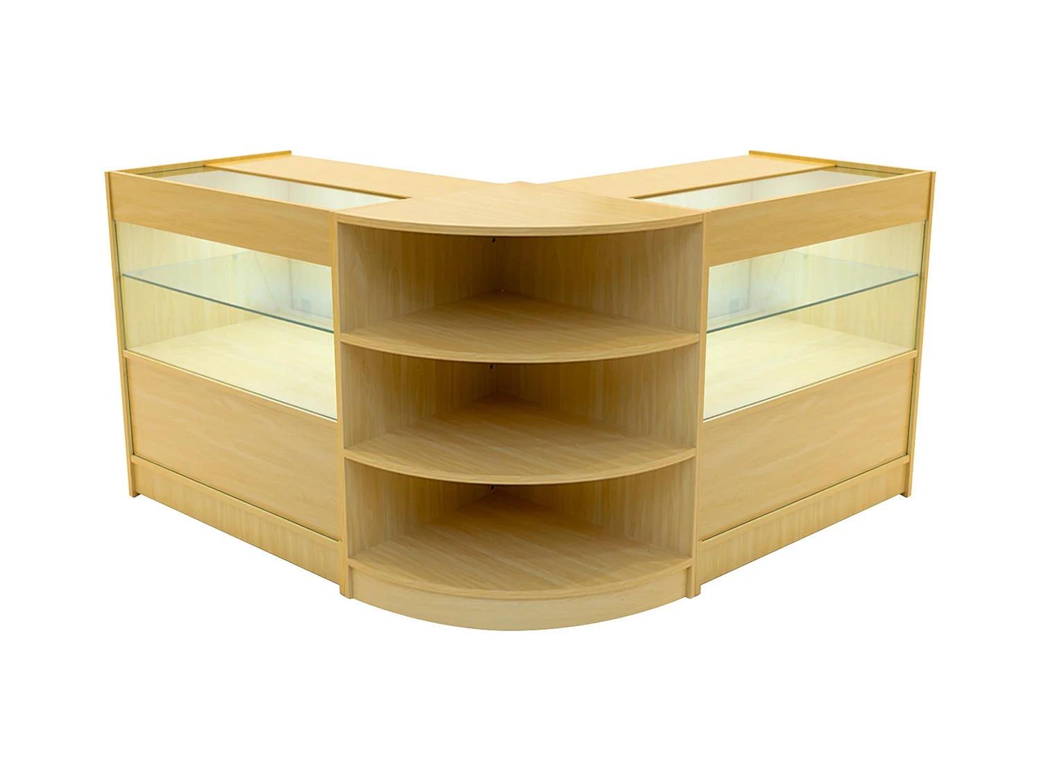 Comptoir de Ventes Verouillables Érable à LED Ensemble Andromeda C900 LM60