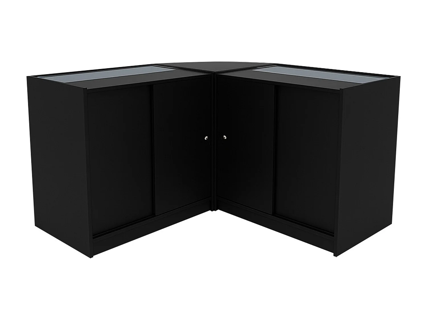 Andromeda LED Verkaufstheken-Set LM60 + C900 (2 Stück) – Schwarz