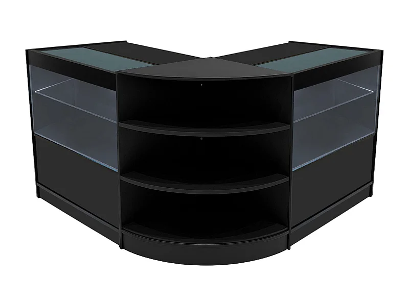 Zestaw oświetlenia sklepowego Andromeda LED LM60 i 2 x C900 – czarny