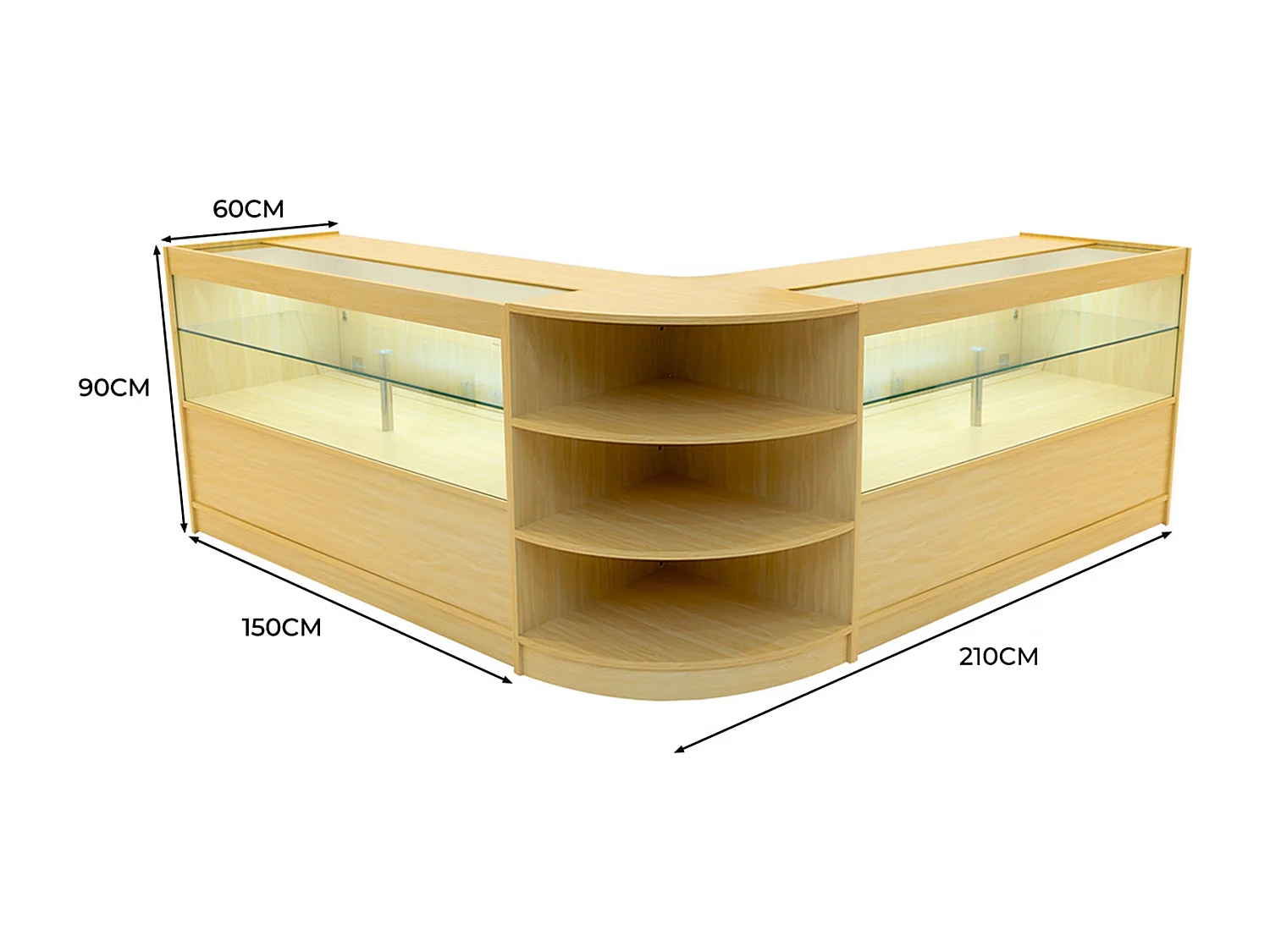 Zestaw oświetlenia sklepowego Andromeda LED LM60 i 2 x C1500 - klon