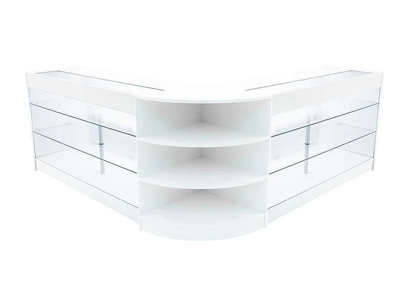 Apollo LED Verkaufstheken-Set LM60 + K1500 (2 Stück) – Weiß