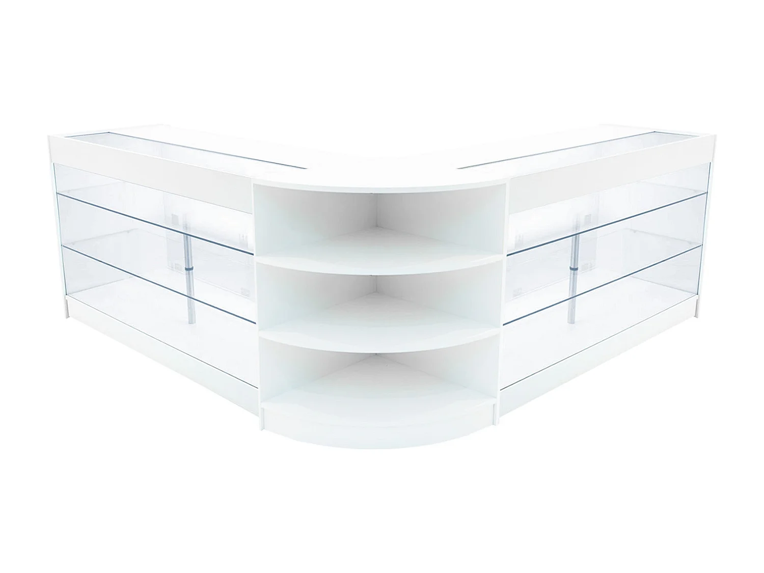 Apollo LED Verkaufstheken-Set LM60 + K1500 (2 Stück) – Weiß