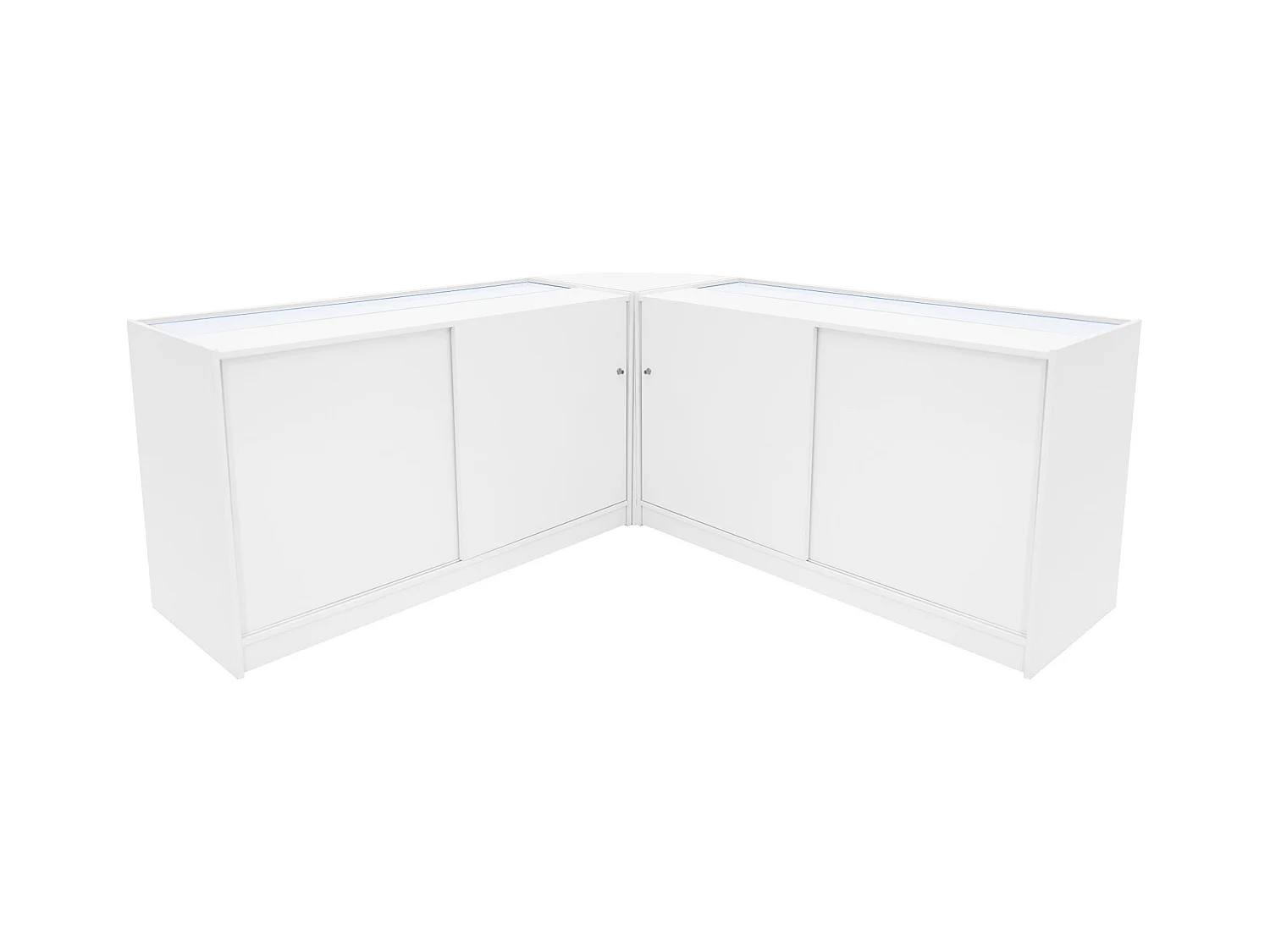 Apollo LED Verkaufstheken-Set LM60 + K1500 (2 Stück) – Weiß