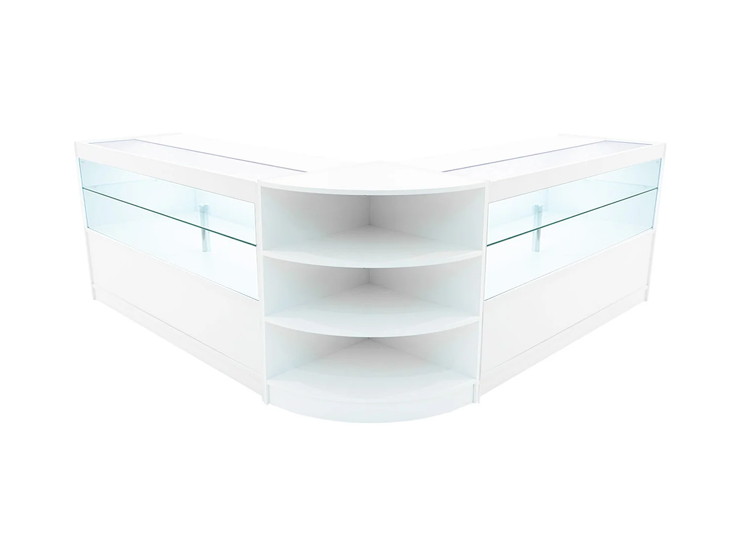 Andromeda LED Verkaufstheken-Set LM60 + C1500 (2 Stück) – Weiß