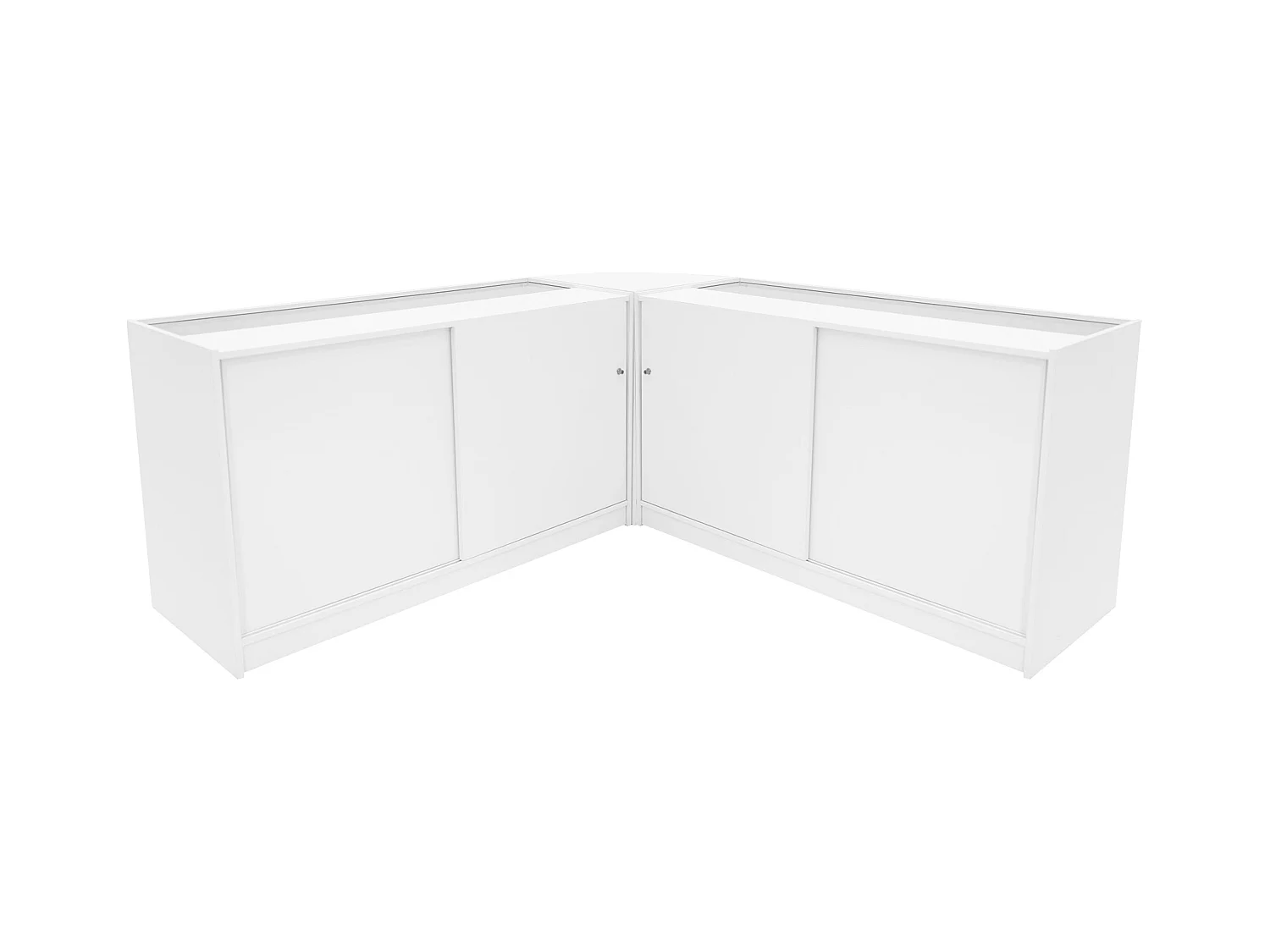 Andromeda LED Verkaufstheken-Set LM60 + C1500 (2 Stück) – Weiß