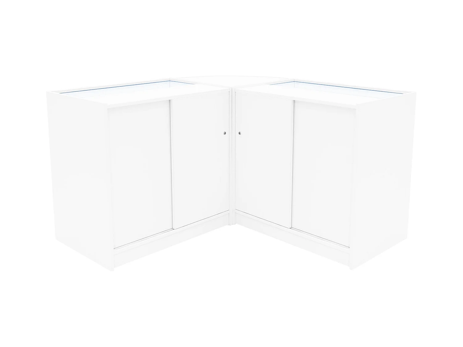 Apollo LED Verkaufstheken-Set LM60 + K900 (2 Stück) – Weiß