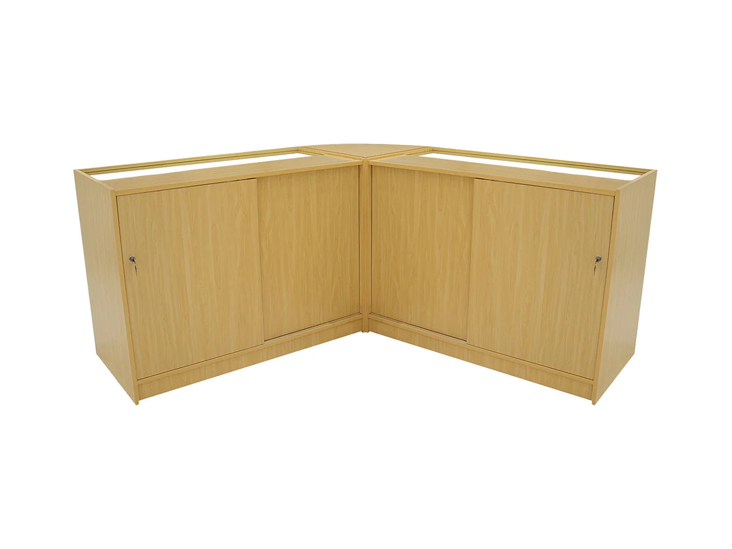 Andromeda LED Verkaufstheken-Set LM60 + C1200 (2 Stück) – Ahorn