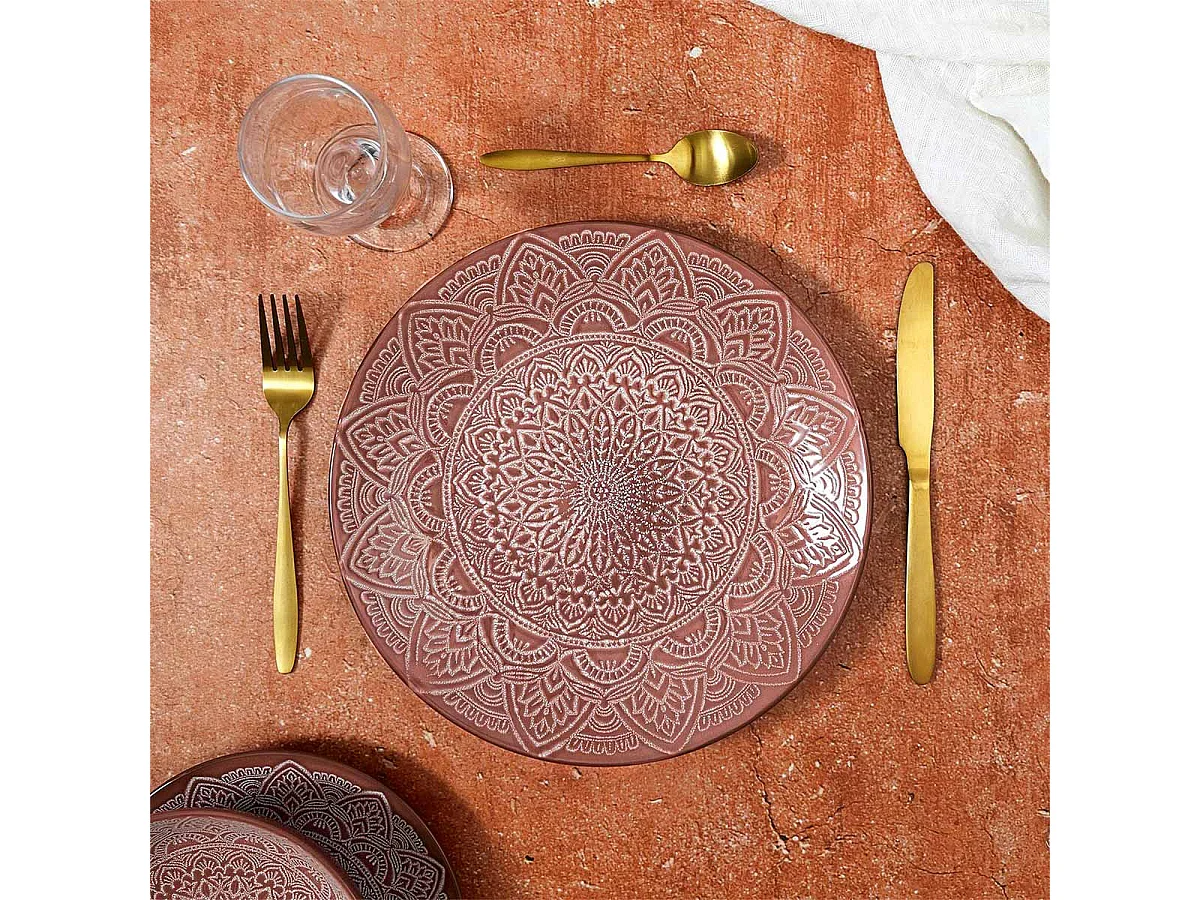Assiette Sahara Terracotta D27cm Rouge