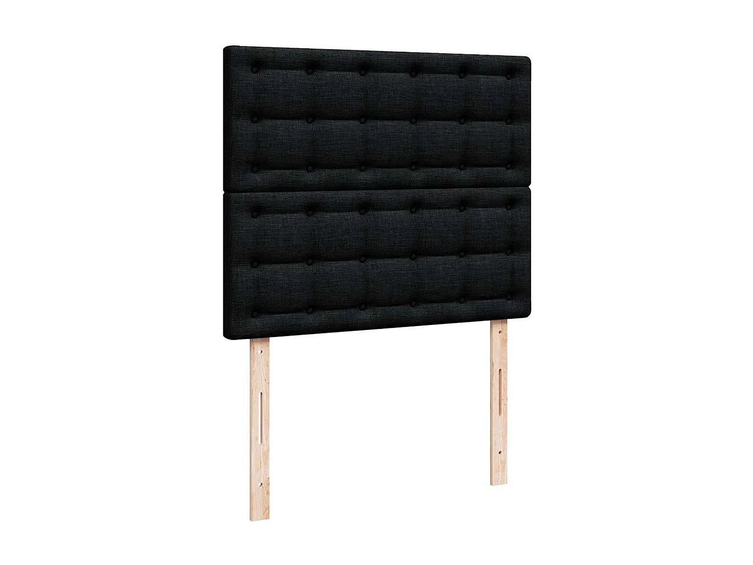 Ottoman bed met matras en LED's 120x190 cm stof zwart