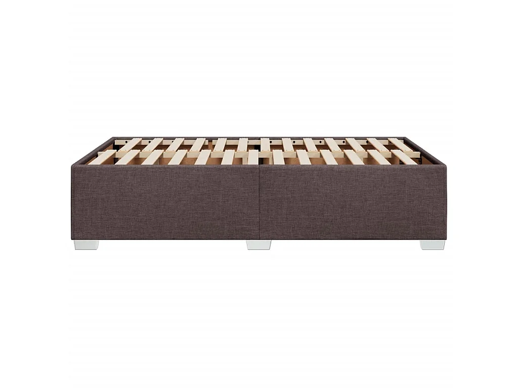 Bedframe zonder matras 120x200 cm stof donkerbruin