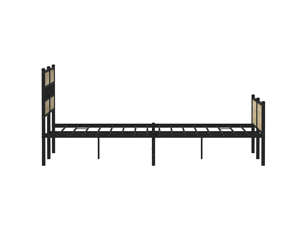 Cadre de lit sans matelas chêne sonoma 120x190 cm