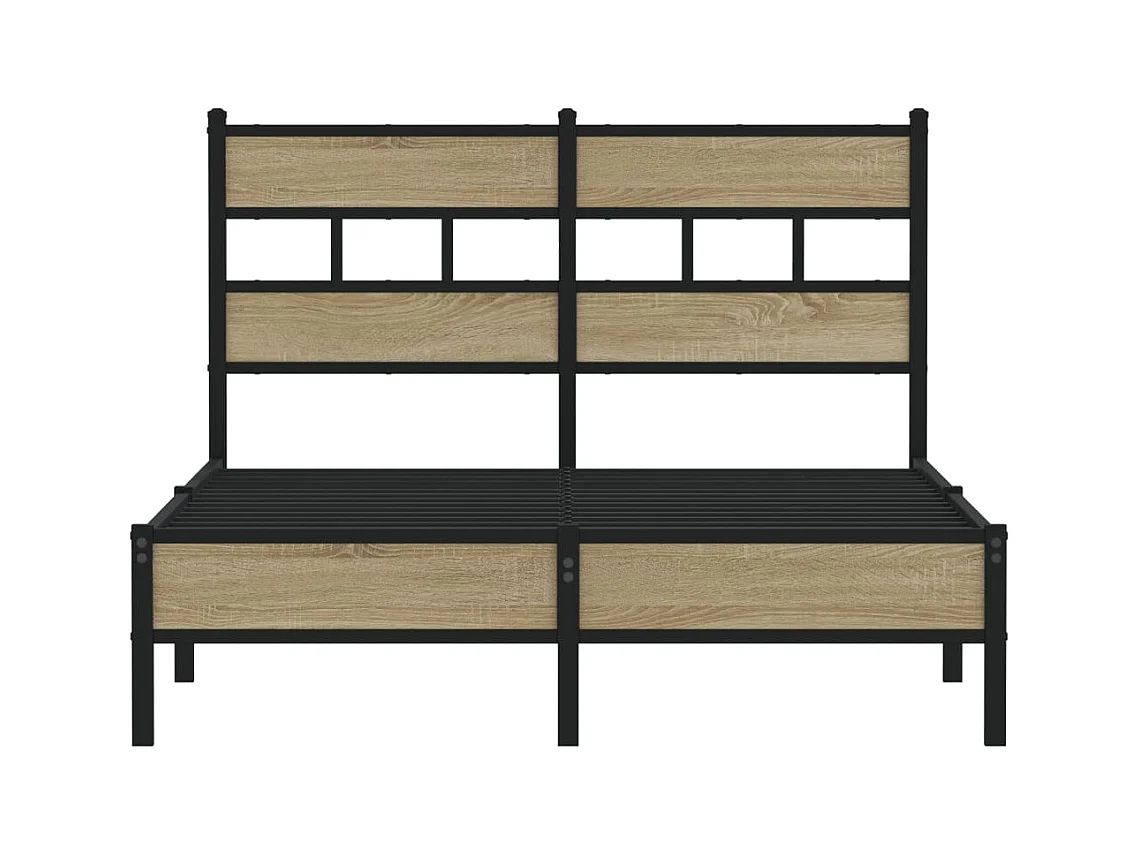 Bettgestell ohne Matratze Sonoma-Eiche 120x200 cm Holzwerkstoff