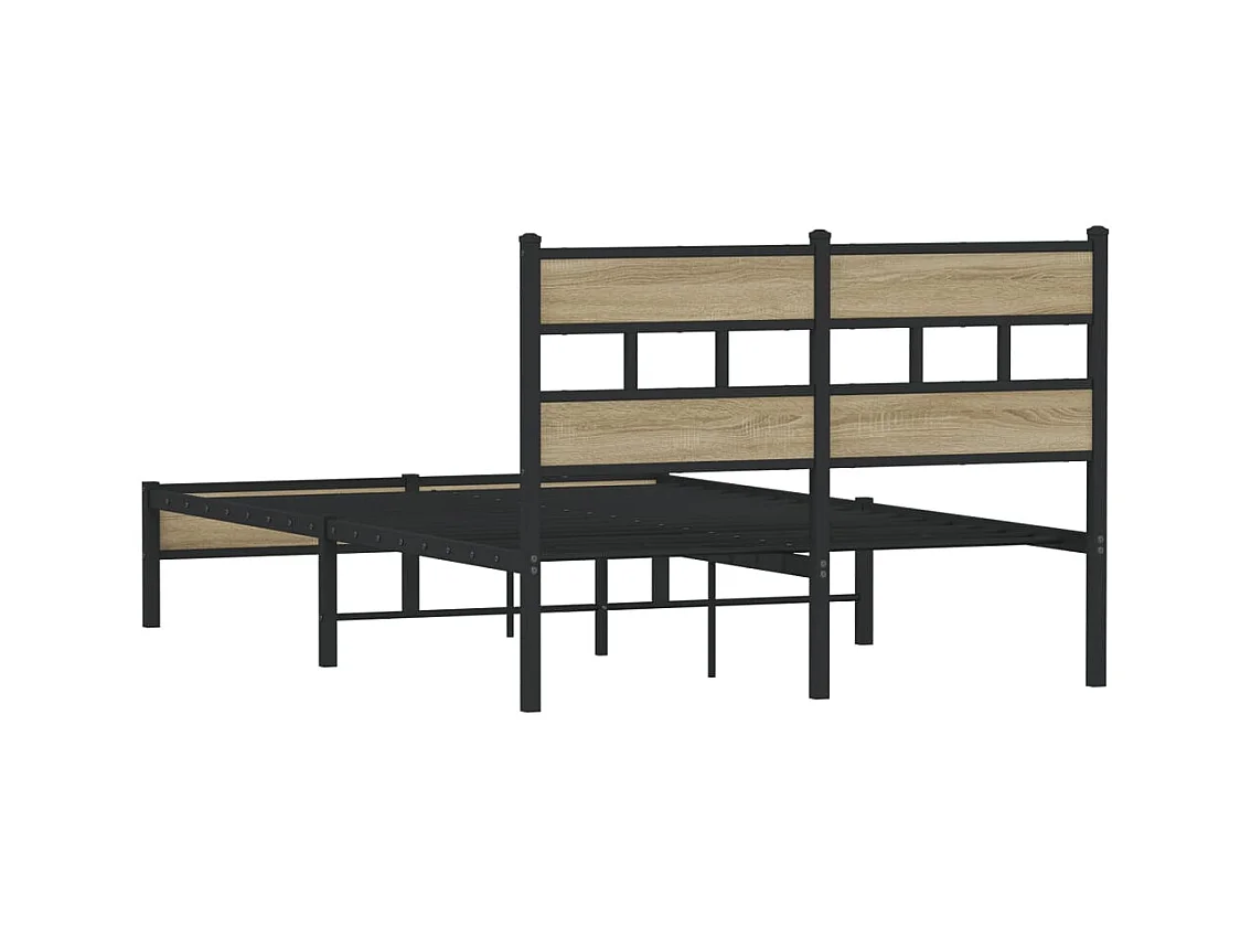 Bettgestell ohne Matratze Sonoma-Eiche 120x200 cm Holzwerkstoff