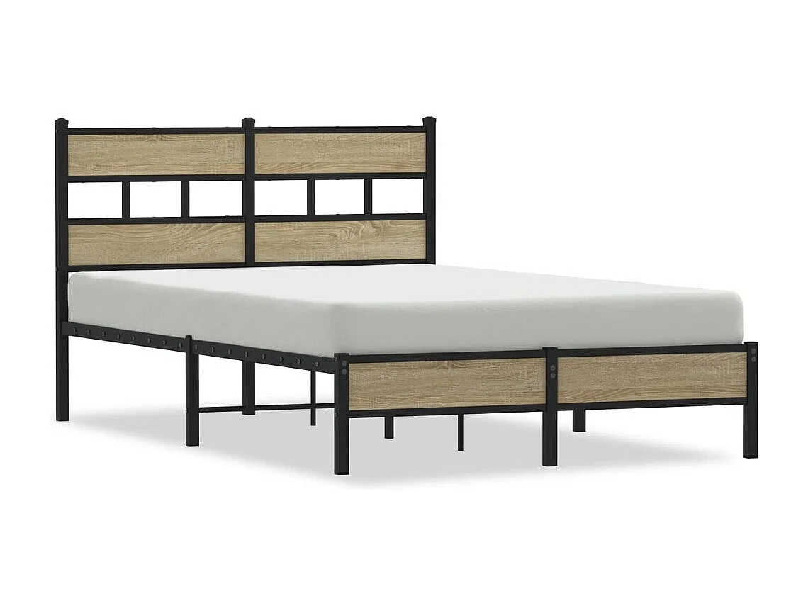 Bedframe zonder matras hout sonoma eikenkleurig 120x200 cm
