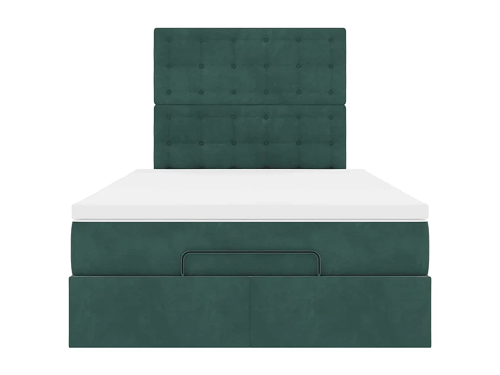 Ottoman bed met matrassen en LED's 120x200cm fluweel