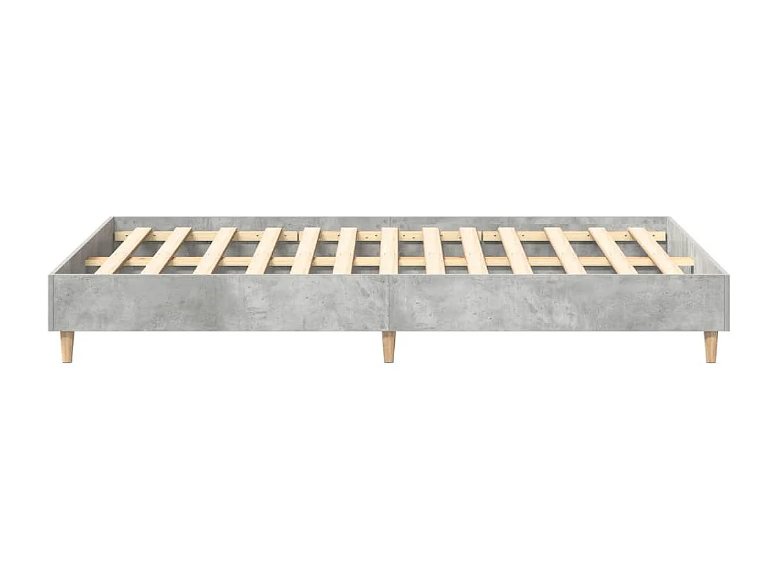 Estructura de cama sin colchón gris hormigón 120x200cm