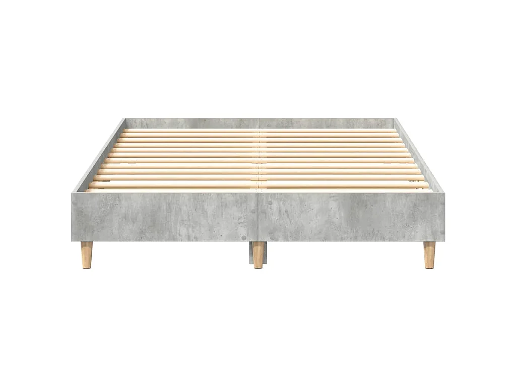 Estructura de cama sin colchón gris hormigón 120x200cm