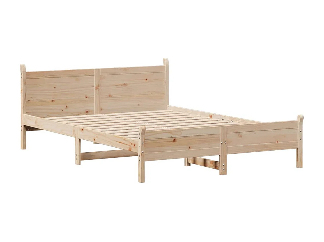 Cadre de lit sans matelas 120x190 cm bois de pin massif