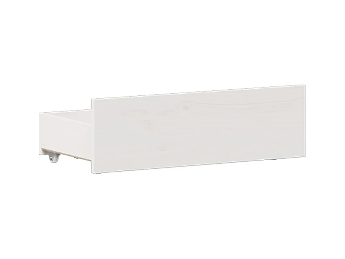 Cadre de lit sans matelas avec tête de lit blanc 120x200 cm pin