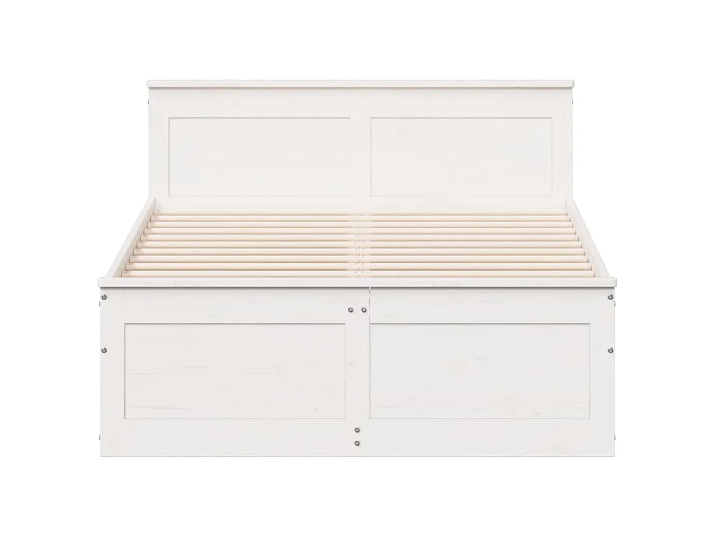 Giroletto senza Materasso con Testata Bianco 120x200 cm Pino