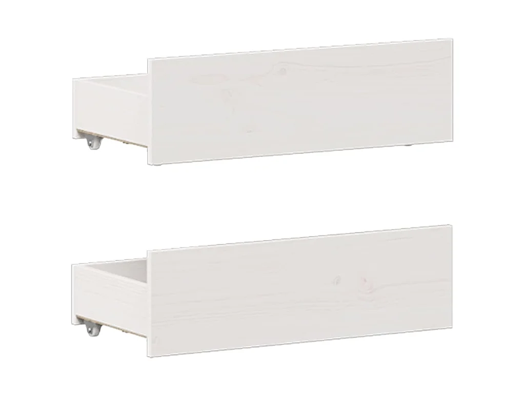 Giroletto senza Materasso con Testata Bianco 120x200 cm Pino