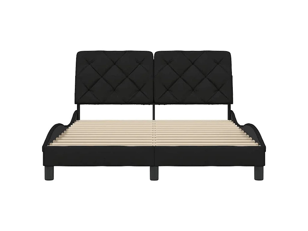 Bedframe zonder matras 120x200 cm stof zwart