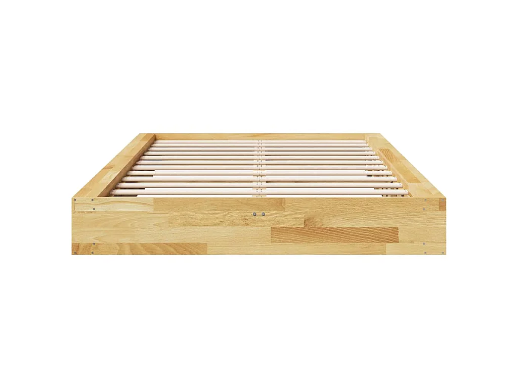 Bedframe zonder matras 120x190 cm massief hout eiken