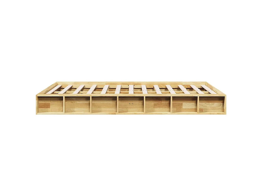 Bedframe zonder matras 120x190 cm massief hout eiken