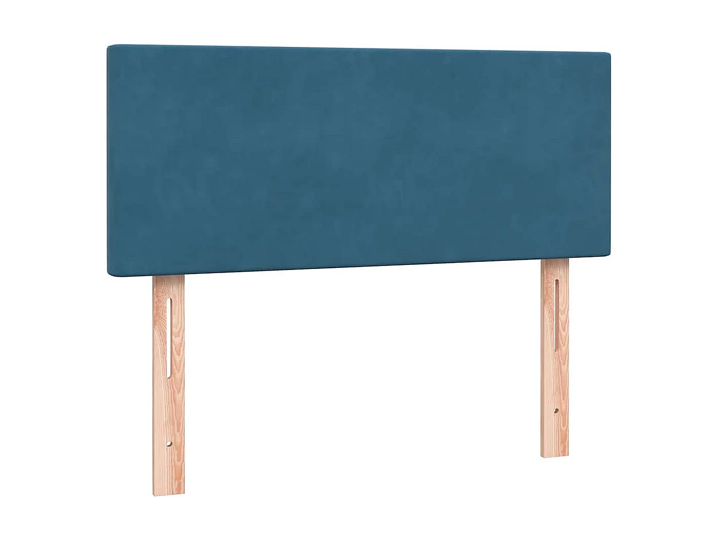 Cama com molas/colchão 120x210 cm veludo azul-escuro