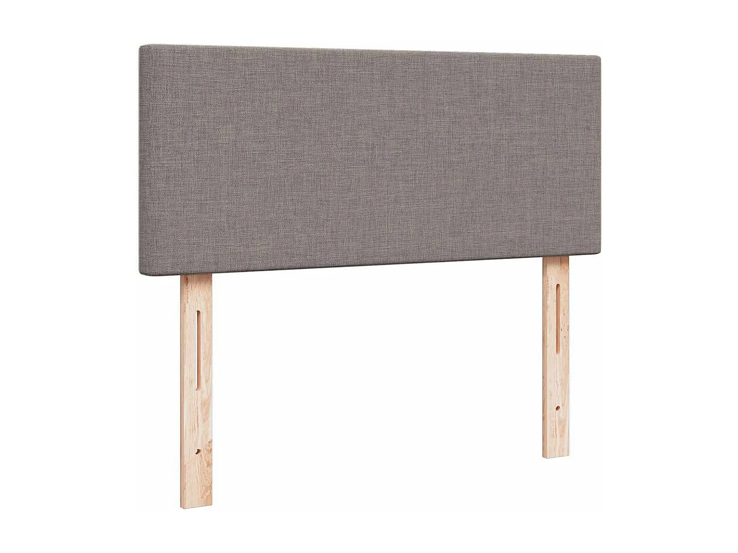 Ottoman-Bett mit Matratze Taupe 120x190 cm Stoff