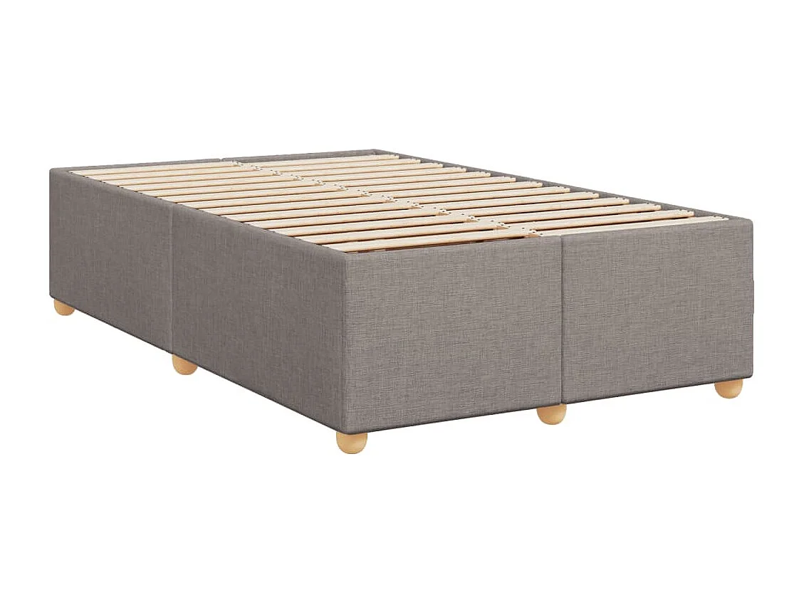 Boxspringbett mit Matratze Taupe 120x200 cm Stoff