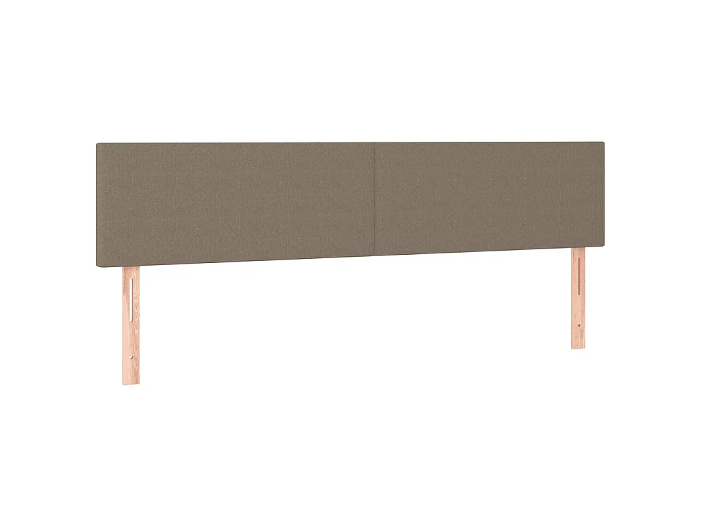 Boxspring met matras stof taupe 120x190 cm