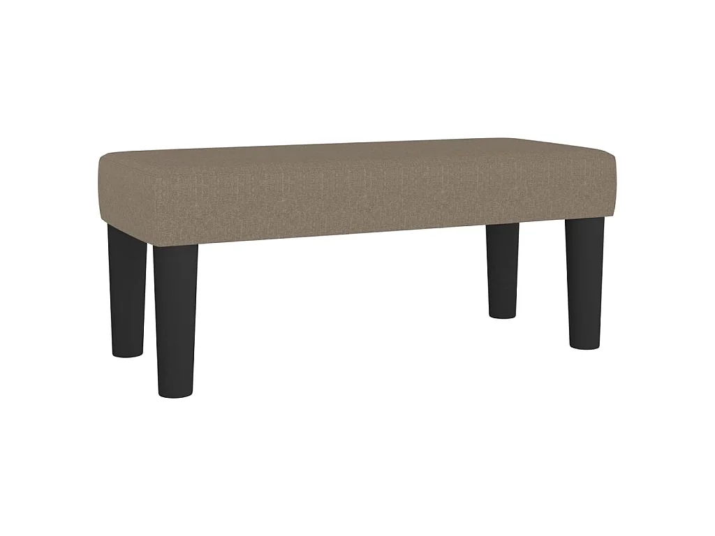Boxspring met matras stof taupe 120x190 cm