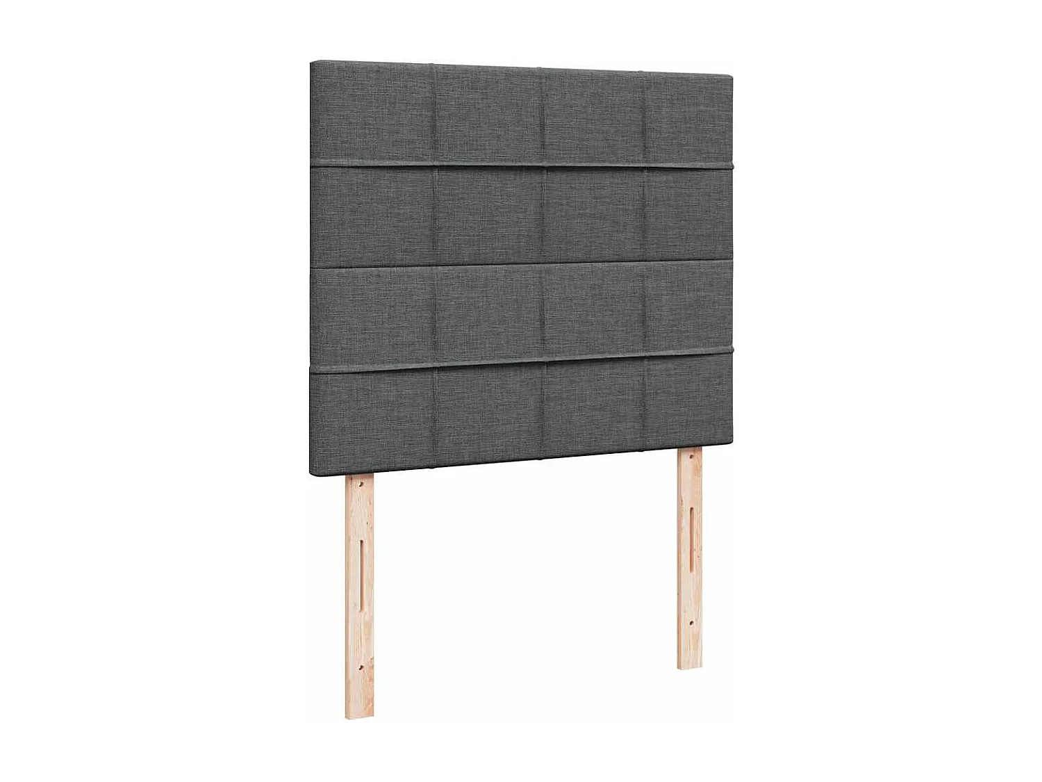 Cadre de lit ottoman avec matelas gris foncé 120x190 cm tissu