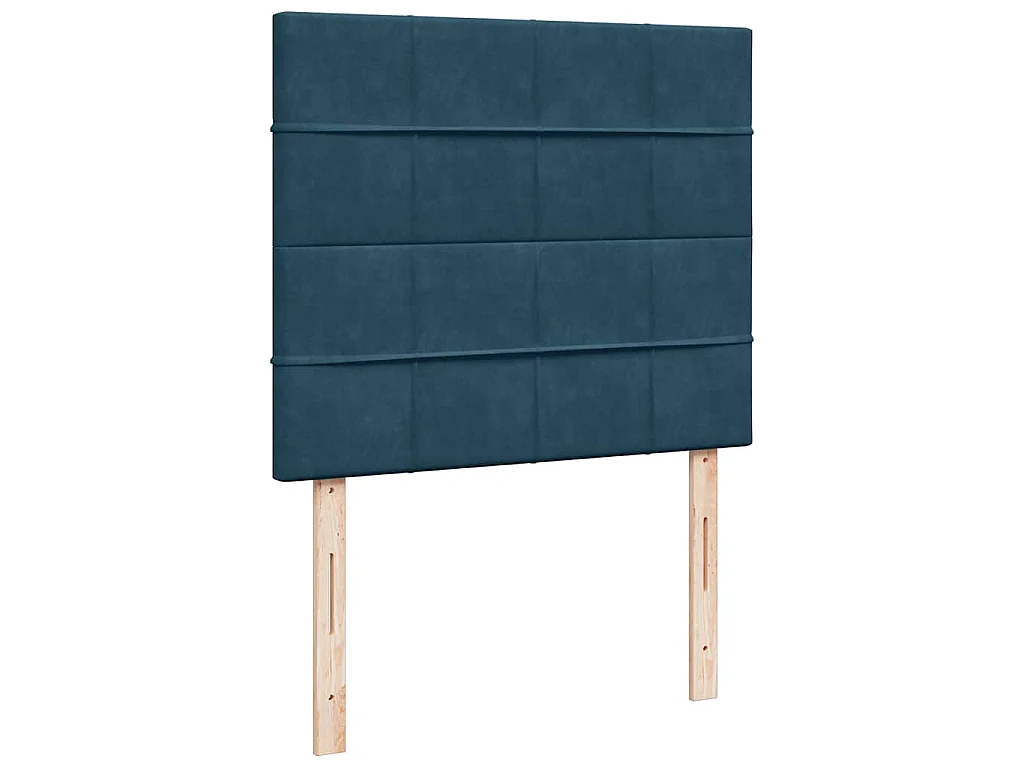 Boxspringbett mit Matratze Blau 120x200 cm Samt