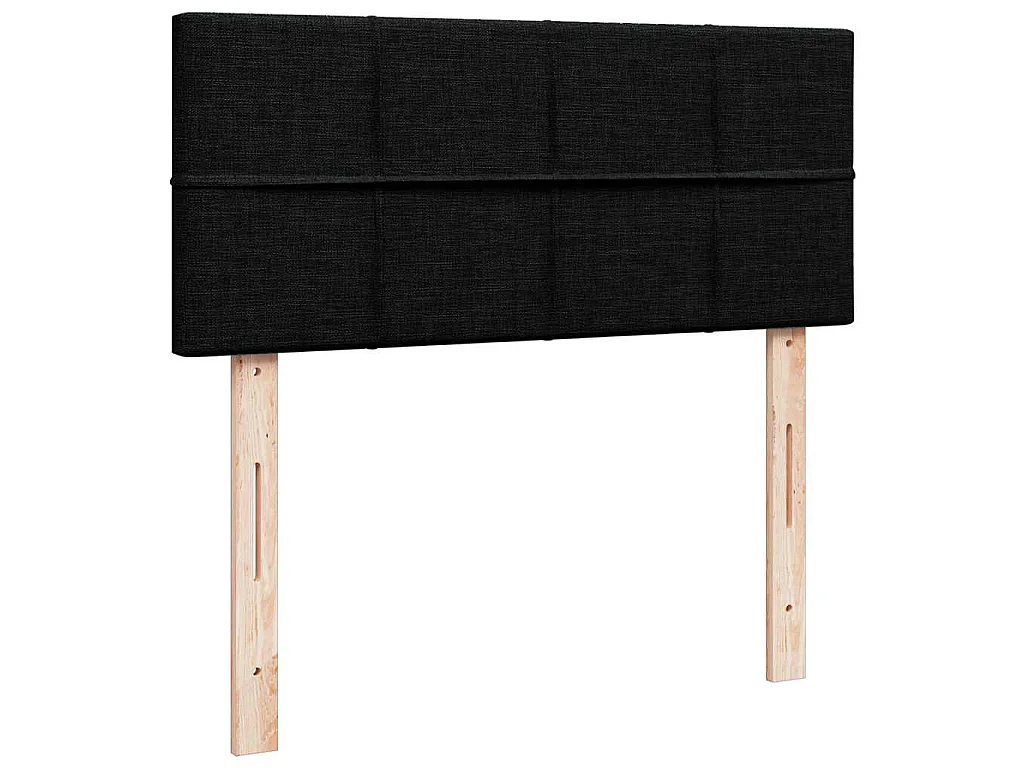 Bed met matras 120x200 cm stof zwart