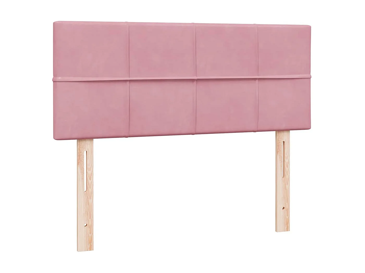 Boxspringbett mit Matratze & LED Rosa 120x220 cm Samt