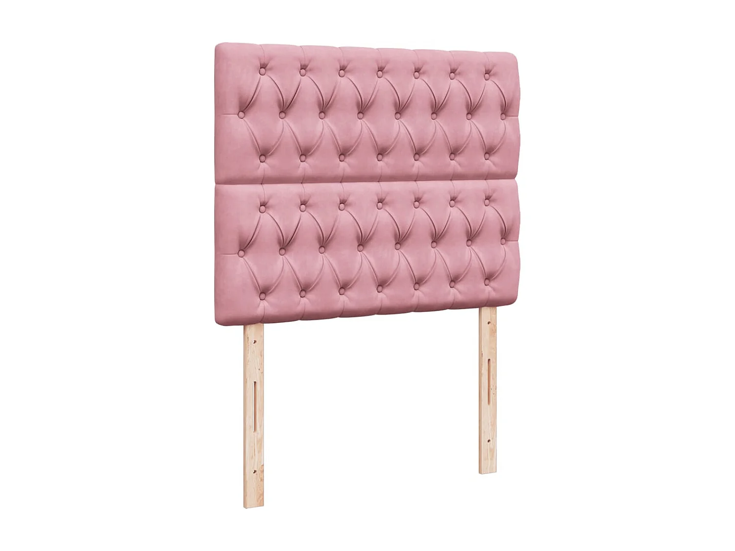 Cama box spring con colchón terciopelo rosa 120x190 cm