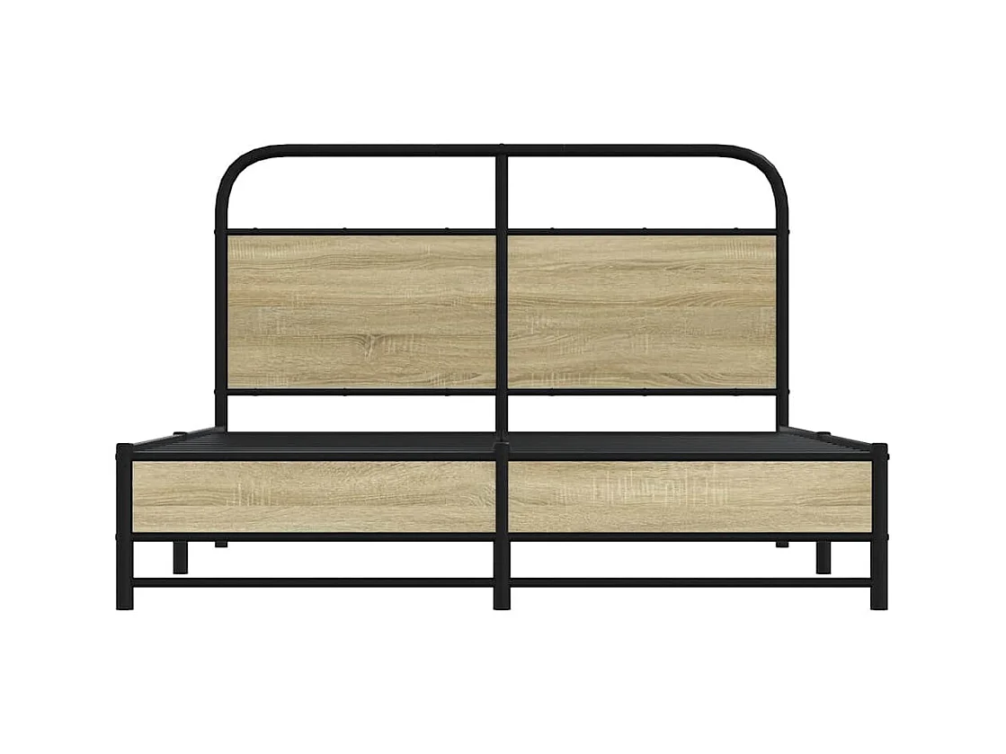 Bettgestell ohne Matratze 120x200 cm Sonoma-Eiche Holzwerkstoff