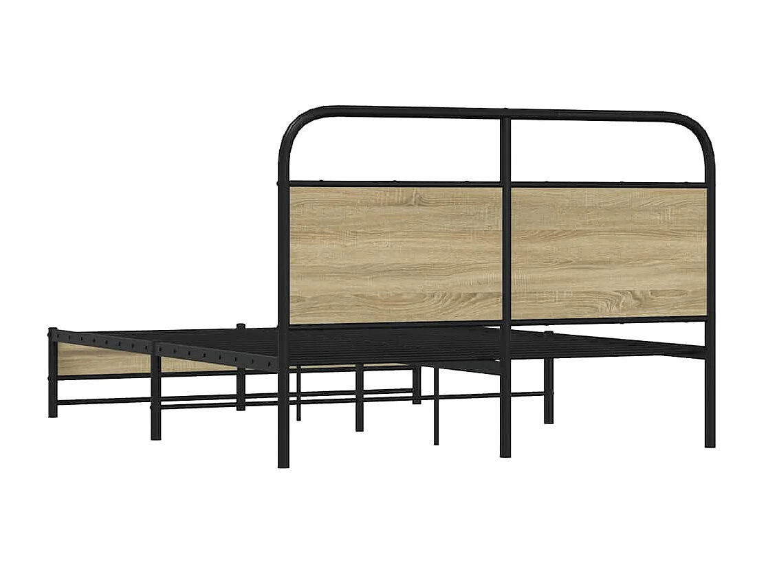 Cadre de lit sans matelas 120x200 cm chêne sonoma