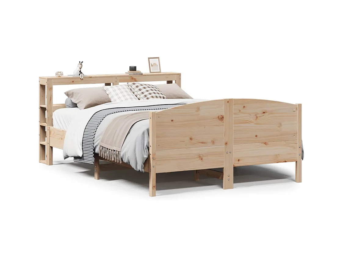 Cadre de lit sans matelas 120x190 cm bois de pin massif
