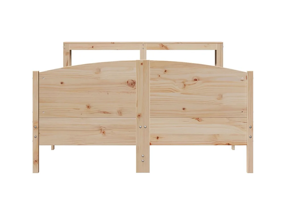 Cadre de lit sans matelas 120x190 cm bois de pin massif