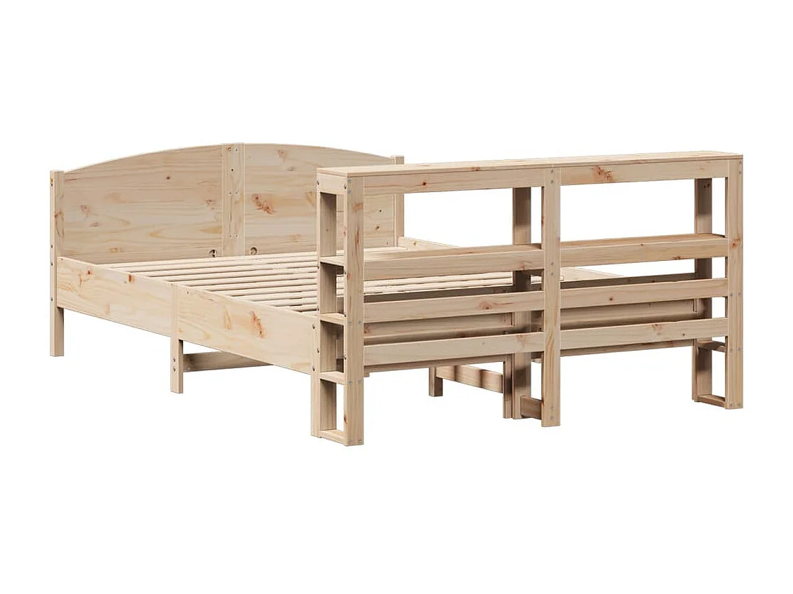 Bedframe zonder matras massief grenenhout 120x190 cm