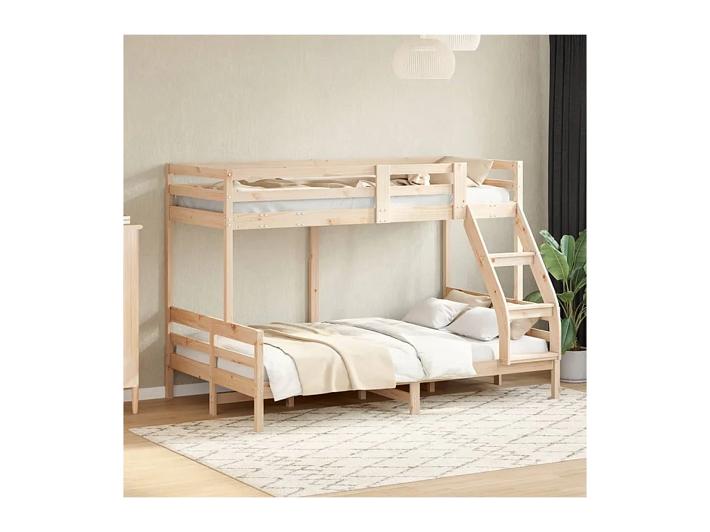 Etagenbett 90x200/120x200 cm Massivholz Kiefer