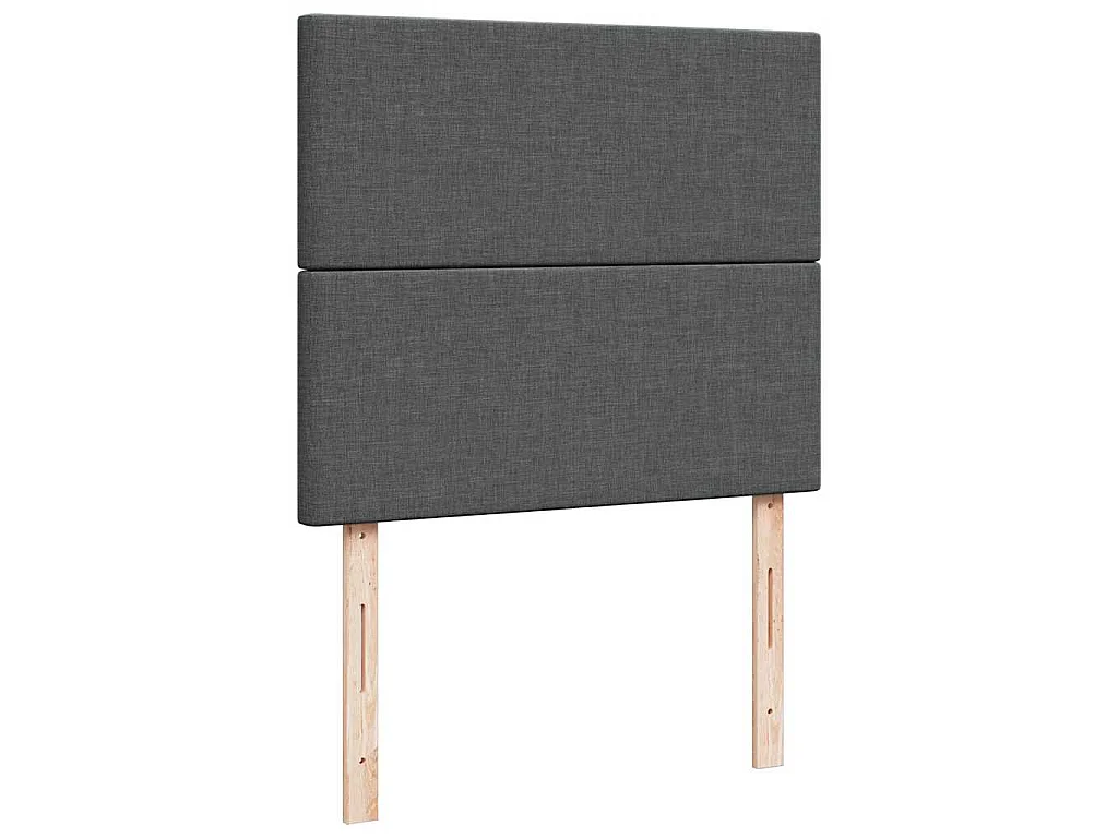 Boxspring met matras stof donkergrijs 120x190 cm