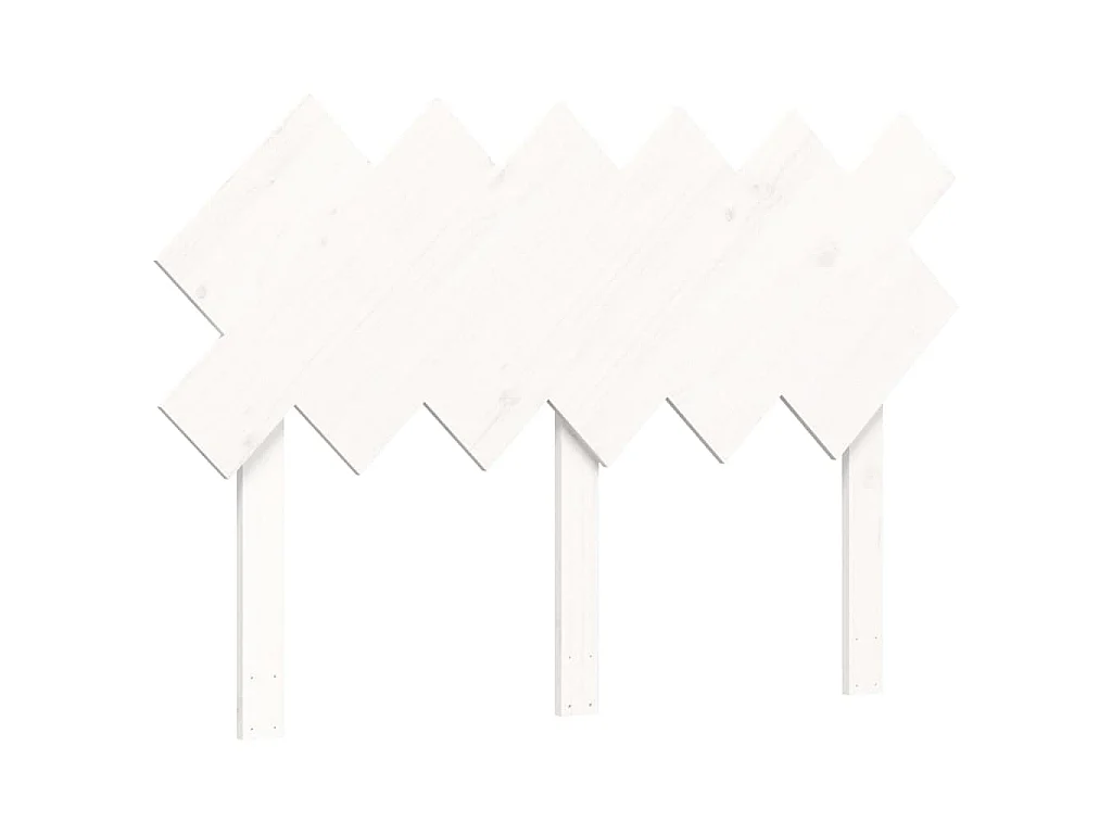 Lit pour personne âgée sans matelas blanc 120x200cm bois massif