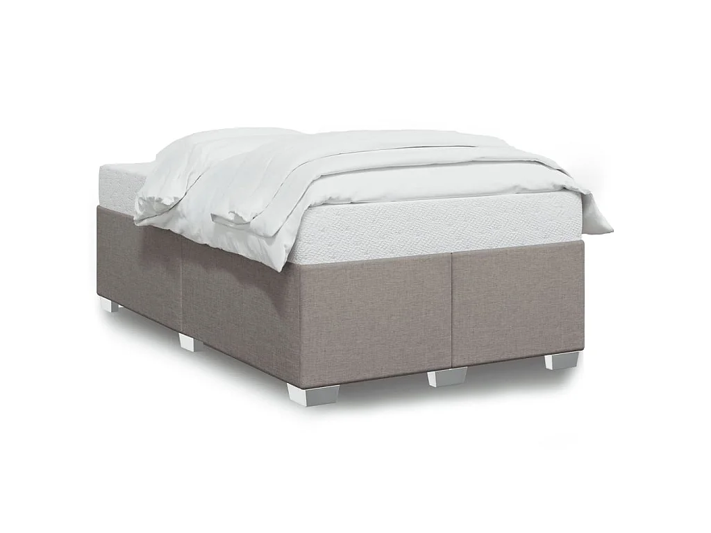 Bettgestell ohne Matratze Taupe 120x190 cm Stoff