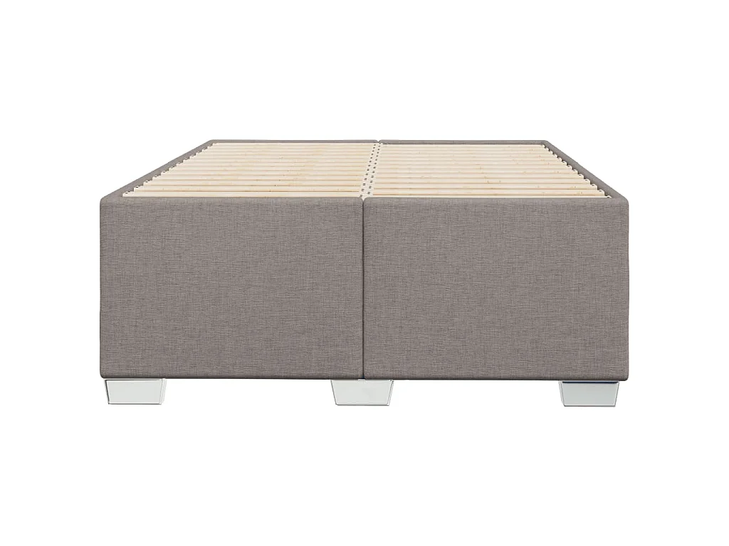 Bettgestell ohne Matratze Taupe 120x190 cm Stoff