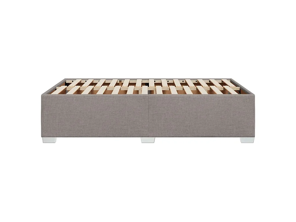 Bettgestell ohne Matratze Taupe 120x190 cm Stoff